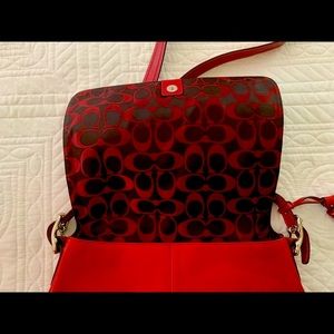 Red Crossbody Coach Purse